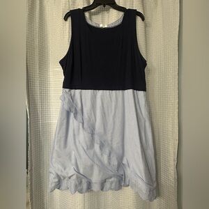 Crown & Ivy Blue and White Striped Dress